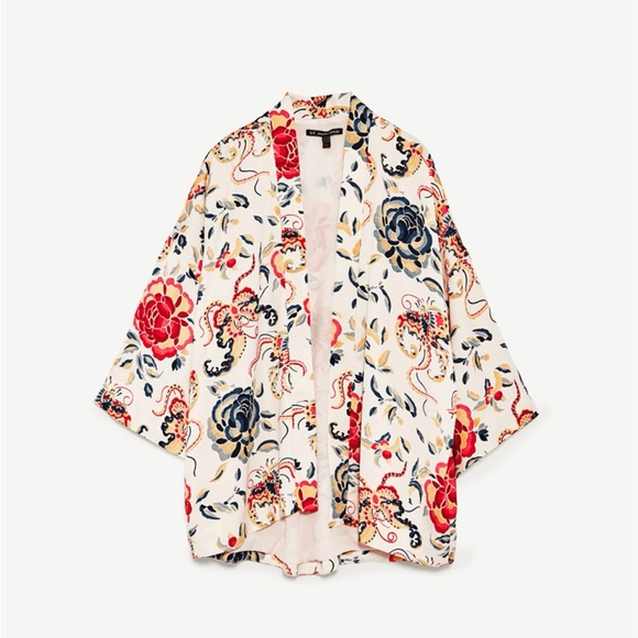 Floral Kimono Jacket - Picture 1 of 4